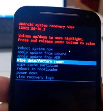 HARD RESET del Motorola Moto E, G y X