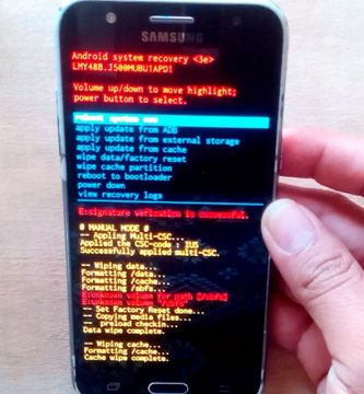 hard reset del teléfono samsung galaxy j1