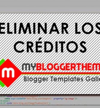 How to remove 'Blogger Templates Created By'