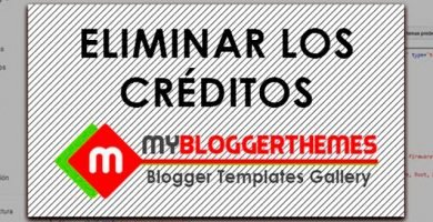 How to remove 'Blogger Templates Created By'