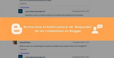 No funciona el botón enlace de Responder de los comentarios en Blogger