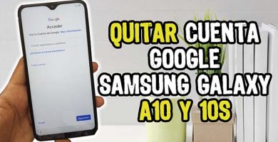 quitar cuenta google samsung a10
