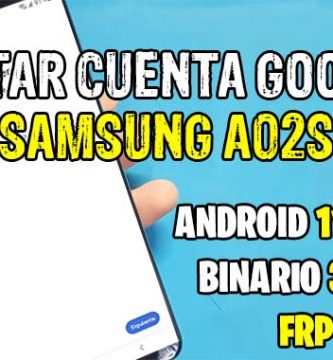 quitar cuenta google samsung a02s