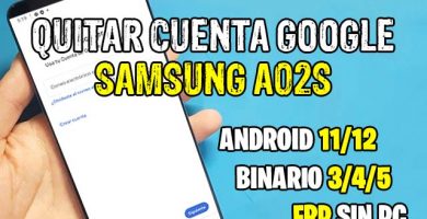 quitar cuenta google samsung a02s