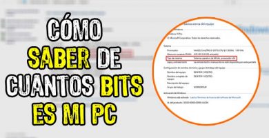 como saber de cuantos bits es mi pc