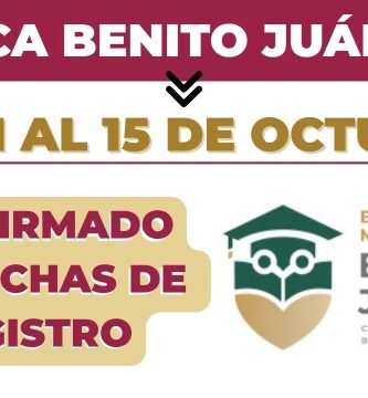 BECA BENITO JUAREZ para bachillerato
