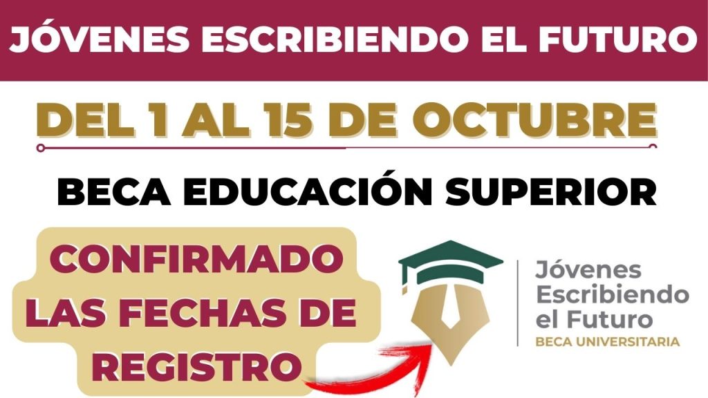 Beca de educación superior Jovenes Escribiendo el Futuro abre registro del 1 al 15 de octubre