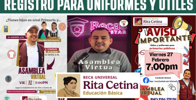 Como SOLICITAR la BECA RITA CETINA PRIMARIA Para Uniformes y Utiles Escolares 2026 Asamblea Informativa