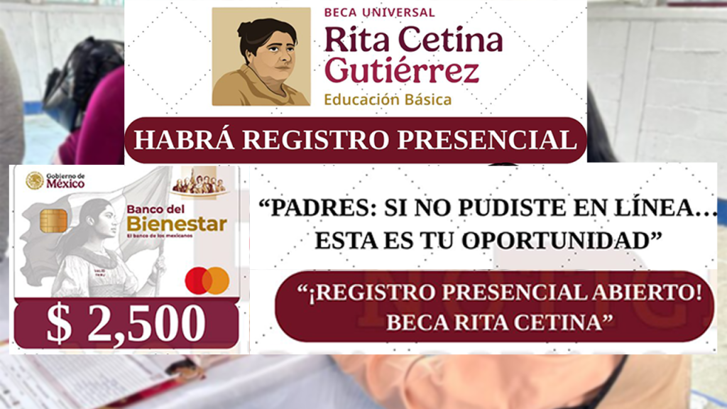 Beca Rita Cetina 2026 registro presencial se abren más de dos mil módulos para registros de estudiantes de primaria