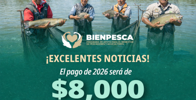 Bienpesca 2026 aumenta a 8 mil pesos