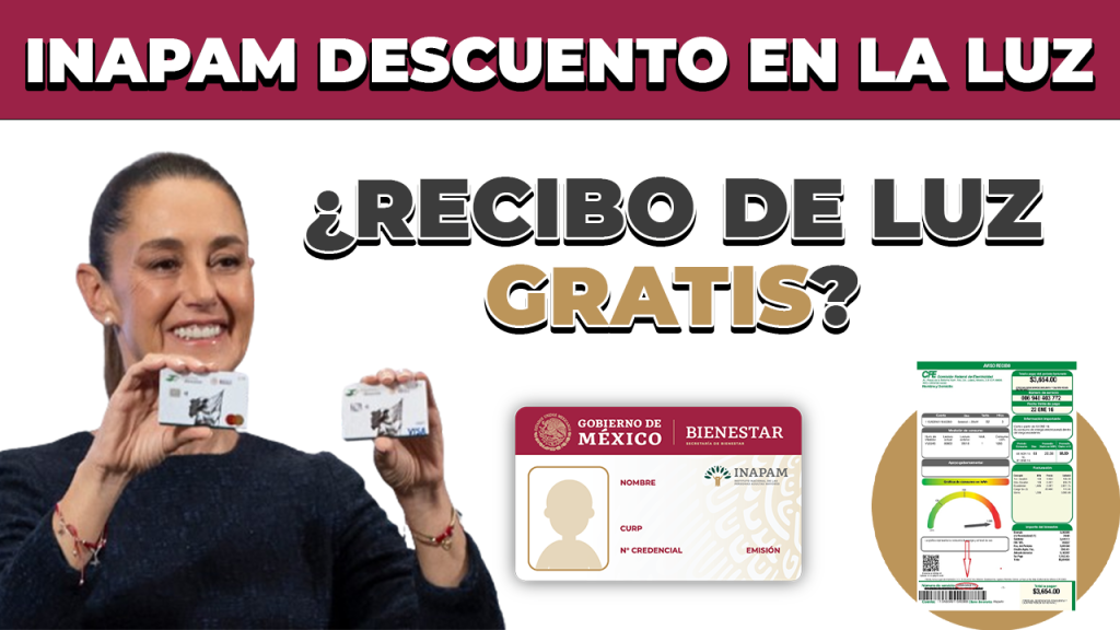 La credencial INAPAM da descuento en la LUZ CFE