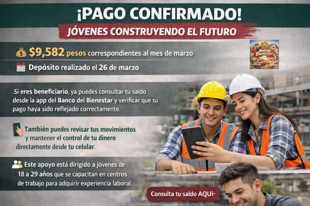 PAGO BECA JOVENES CONSTRUYENDO EL FUTURO