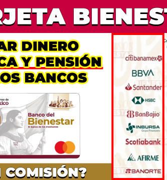 RETIRAR DINERO con la TARJETA BIENESTAR en OTROS BANCOS