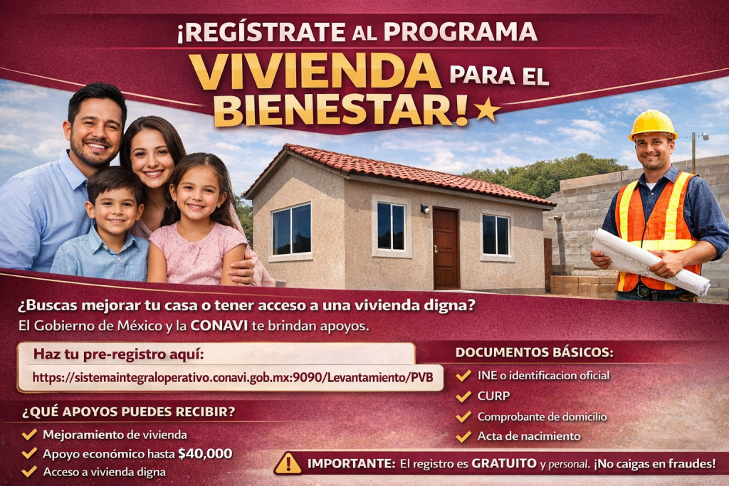 registro vivienda para el bienestar