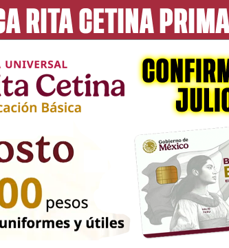 CONFIRMADO PAGO Beca Rita Cetina AGOSTO 2026 2500 por ALUMNO para UTILES y UNIFORMES