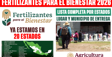 FERTILIZANTES para el BIENESTAR GRATIS 2026 entrega en 20 estados Fechas y requisitos