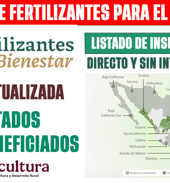 enterga de FERTILIZANTES para el BIENESTAR GRATIS 2026 en 25 estados Fechas y requisitos