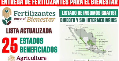 enterga de FERTILIZANTES para el BIENESTAR GRATIS 2026 en 25 estados Fechas y requisitos