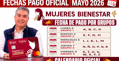 CONFIRMADO PAGO MUJERES CON BIENESTAR MAYO 2026 FECHAS DE COBRO 2500 y CALENDARIO POR LETRAS