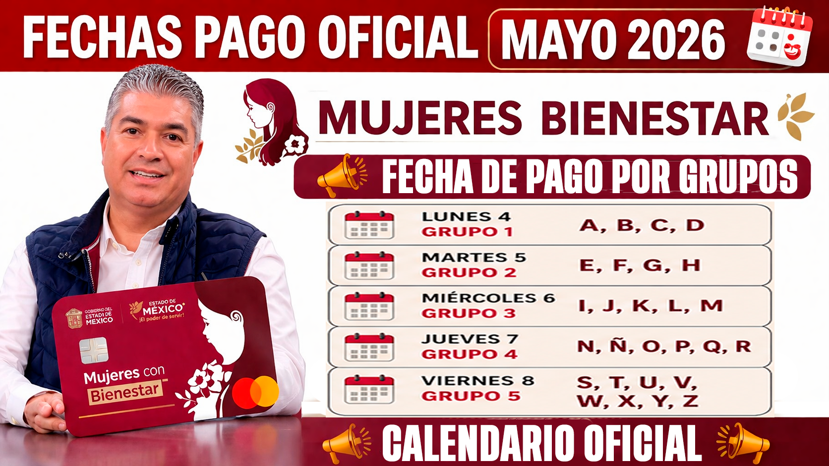 🚨 CONFIRMADO PAGO MUJERES CON BIENESTAR MAYO 2026 FECHAS DE COBRO