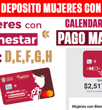 PAGO MUJERES CON BIENESTAR MAYO 2026 GRUPO 2 POR LETRA D E F G H RECIBES 2500 PESOS