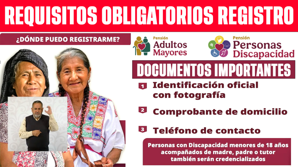 REGISTRATE YA Requisitos para Adultos Mayores y Discapacidad Servicio Universal de Salud 2026