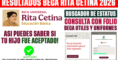 Resultados Beca Rita Cetina 2026 para Primaria Asi Puedes Saber si tu Hijo fue Aceptado