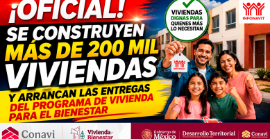 OFICIAL Ya se Construyen Más de 200 Mil Viviendas y Comienza las Entregas en Todo Mexico
