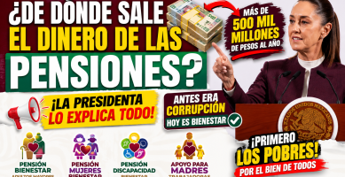 De Donde Sale el Dinero de las Pensiones del Bienestar Claudia Sheinbaum lo Explica
