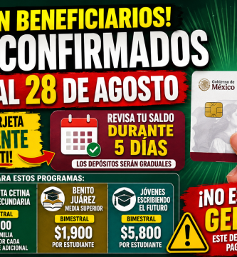 BECAS BIENESTAR confirman PAGOS del 24 al 28 de Agosto