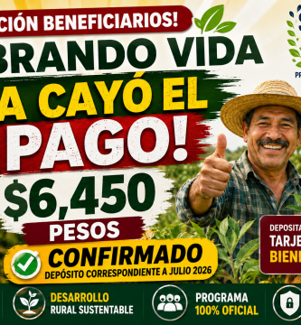 PAGO Sembrando Vida AGOSTO 2026 CONFIRMADO recibes 6450 en tu Tarjeta Bienestar