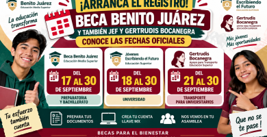 INICIA EL REGISTRO para la Becas Benito Juarez, JEF y Gertrudis Bocanegra