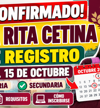 Nuevo REGISTRO Beca Rita Cetina del 2 al 15 octubre 2026 para primaria y secundaria