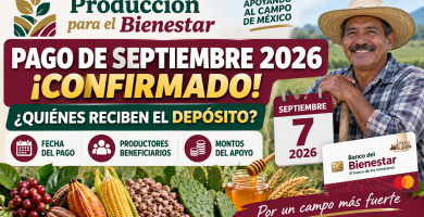 PAGO de septiembre Produccion para el Bienestar 2026 ¿quienes reciben el depósito